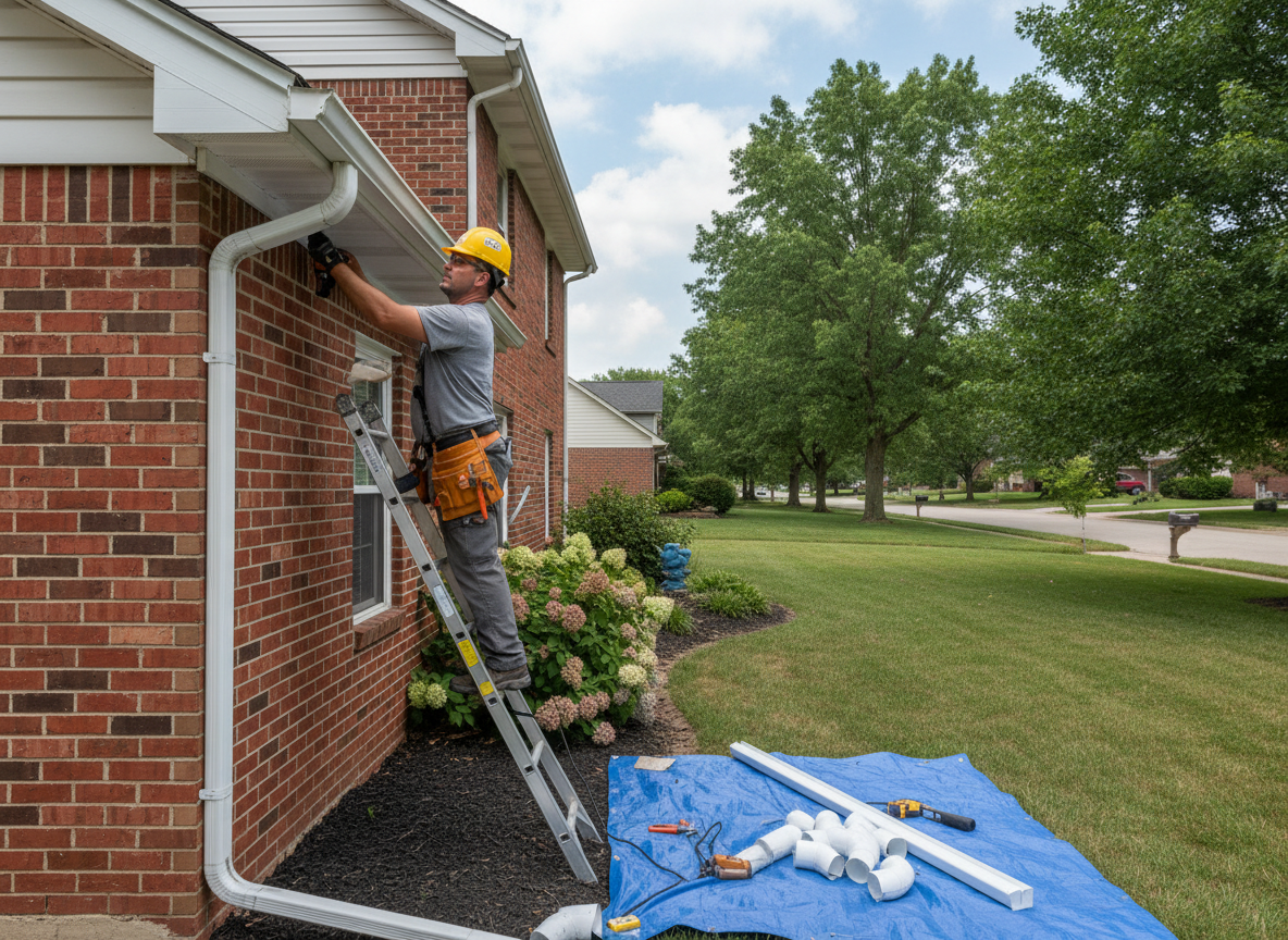 Downspout Installation in Terre Haute, IN