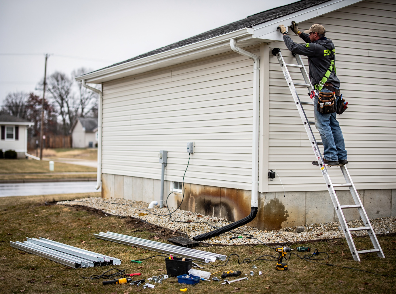 Gutter Installation for Foundation Water Problems in Terre Haute, IN
